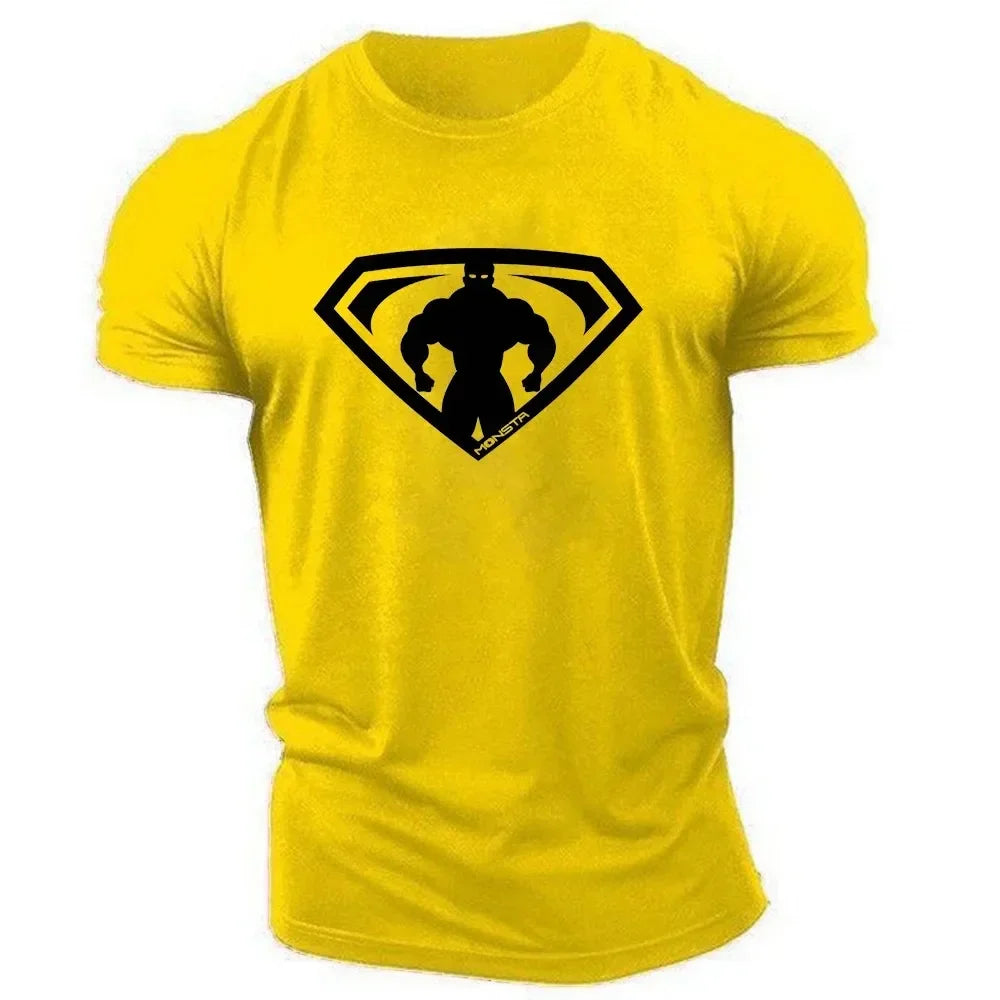 Herren T-Shirt 2025 - Summer Casual Outdoor Sports 2D Cartoon Print Quick Drying Crewneck