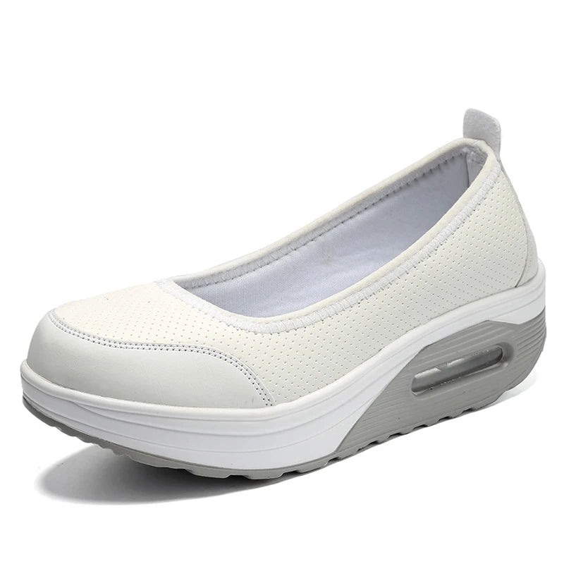 QRLQHY HFD8224 Pantofi sport confortabili - Material plat din cânepă 1 cm