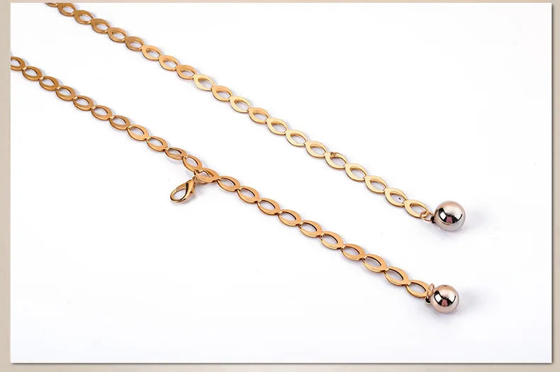 Women Fashion Belts Luxury Designer Belt Retro Silver Carved Hollow Out Chain Belt for Women Elegant Round Metal Women Belt