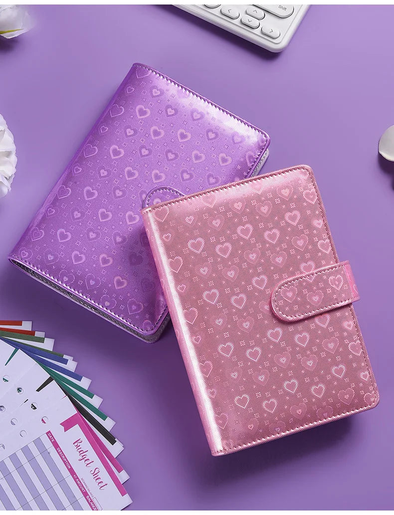 A6 Colorful Laser Macaron Creative PU Notebook