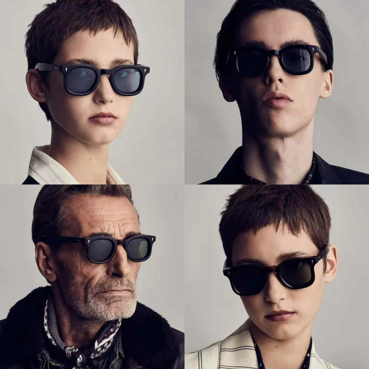 Jacques Marie Mage DEVAUX Inspired sunglasses thick acetate retro square