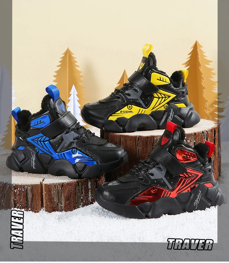 Kinder Schneestiefel für Jungen Mädchen Hochwertige Winter Warme Wasserdichte Kinder Mode Sportschuhe Turnschuhe Mädchen Schneestiefel