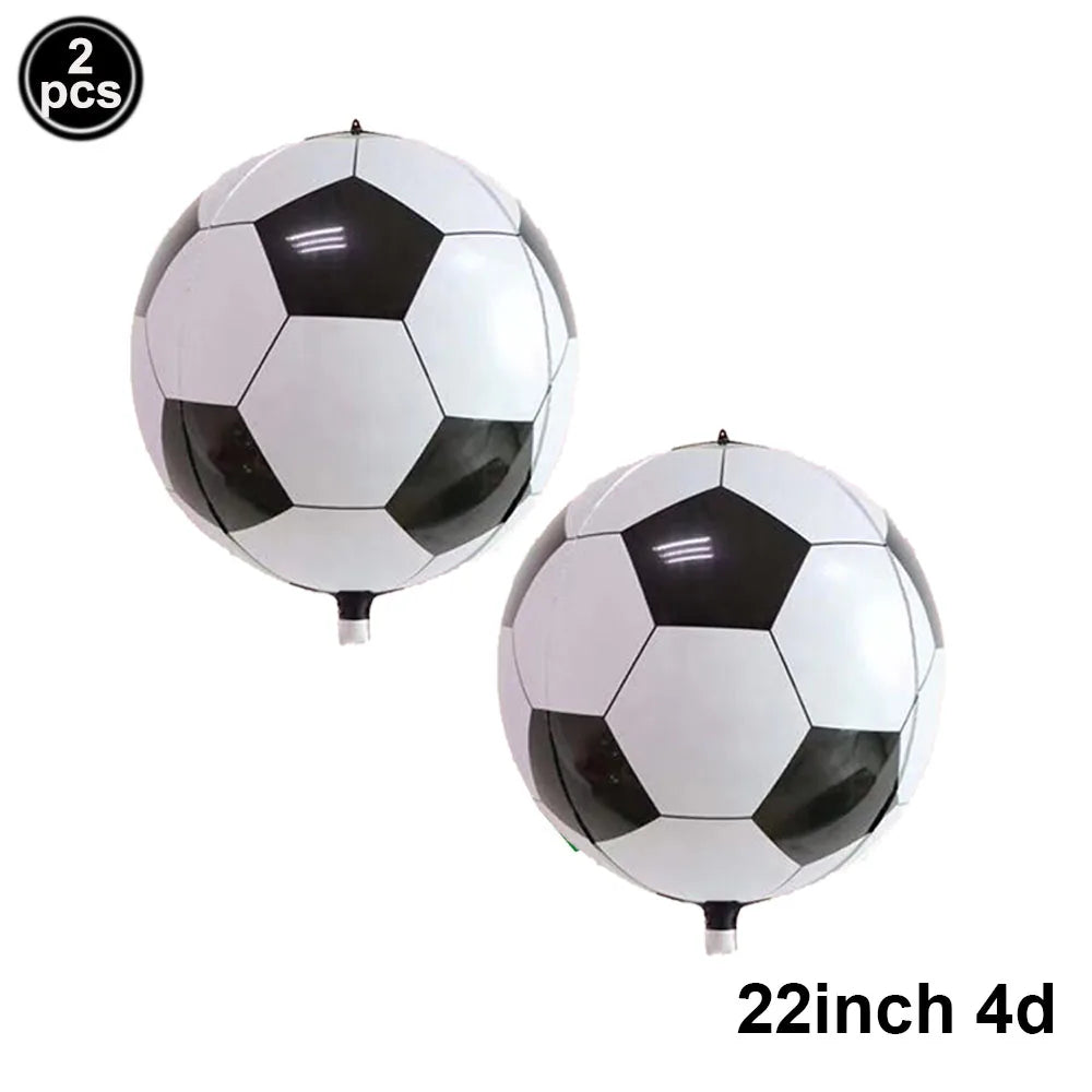 Baloane cu numere de fotbal 2025: Set folie verde 32" - Colecția Sports Party