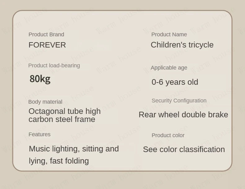 Neues Kindertrikot, Recliner und Sitzender Foldable Portable Stroller, 1-6 Jahre Alt Multifunktionales Kinderfahrrad