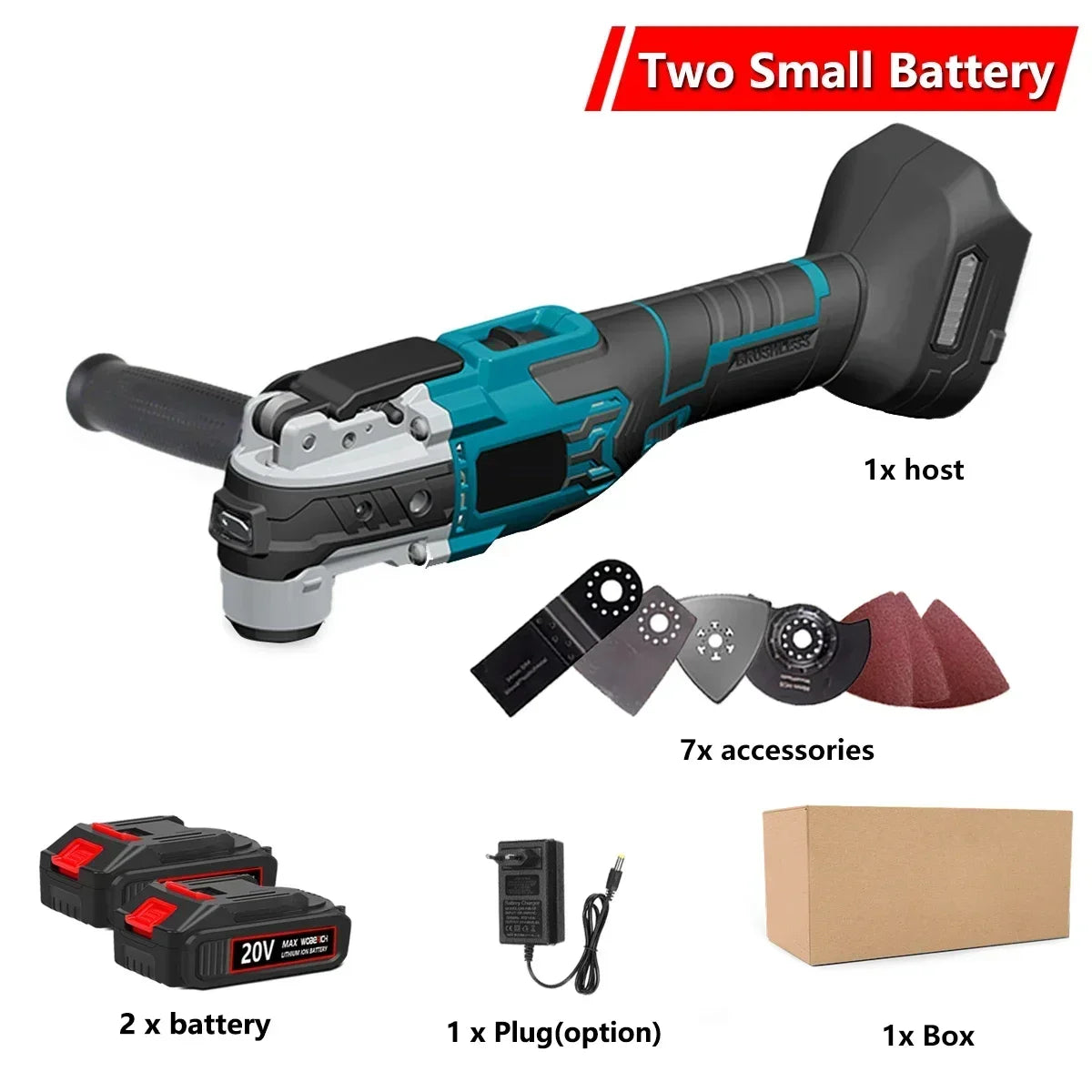 Brushless Cordless Oscillating Multi Tool Electric Trimmer/Shovel/Cutting Saw For Makita 18V Battery Multifunctional Power Tool