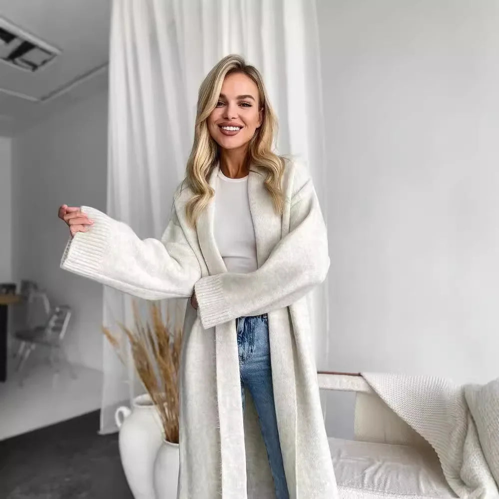 Kalenmos Cardigan V Neck Strickwear Länge 26 Zoll Locker