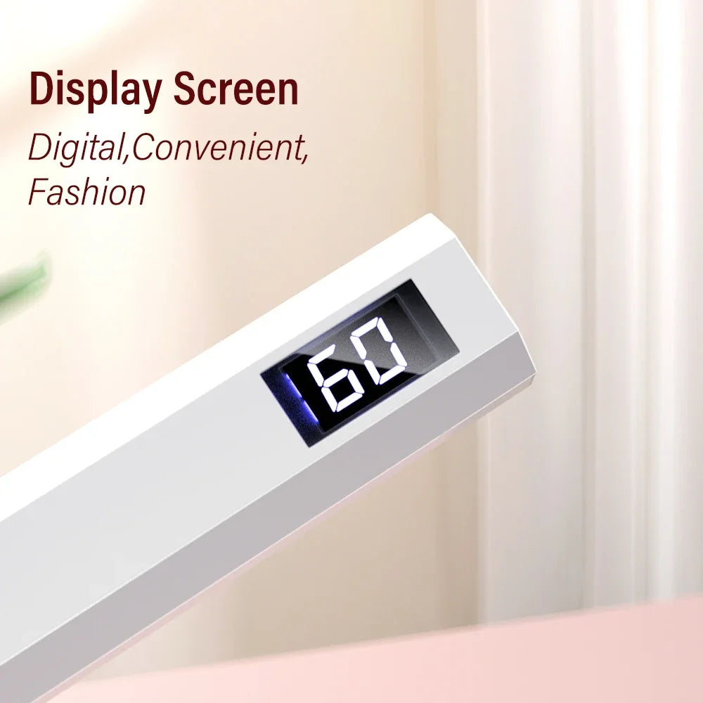Handheld Mini UV LED Nail Lamp for Gel Polish Curing USB Rechargeable Quick Dry Portable Manicure Machine Nail Art Tool