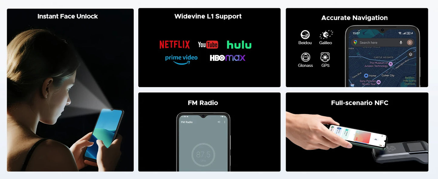 DOOGEE Note56 Pro Smartphone - 6150 mAh, Schnellladung, 6,56 Zoll