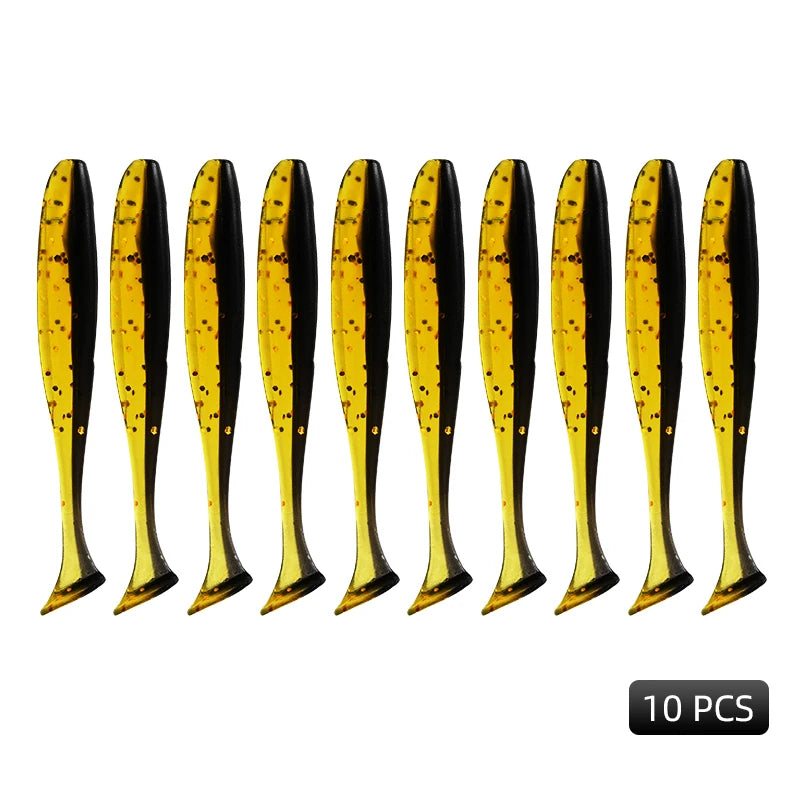 MEREDITH Easy Shiner Angelköder 50mm 65mm 75mm 100mm Wobbler Karpfen Angeln Weiche Köder Silikon Künstlich Plastik Köder