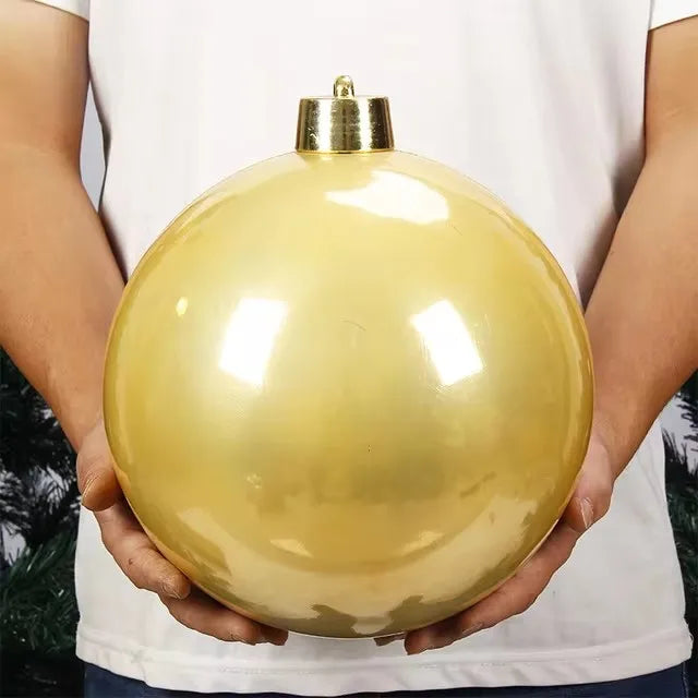 Pearlescent Kugel Glänzende Christbaumkugel - Durchmesser 12-25 cm Kunststoff