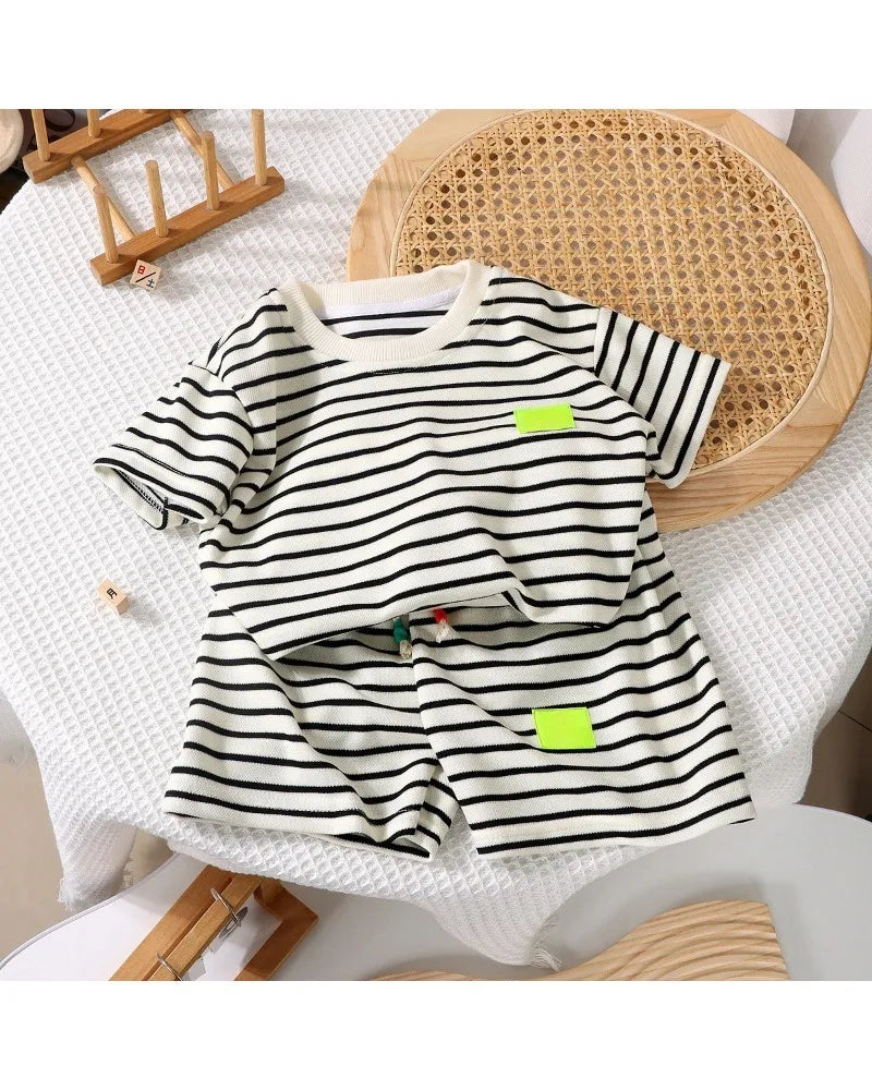 Sonkpuel Kinder Kurzarm Sommer Set - Polyester Größe S M
