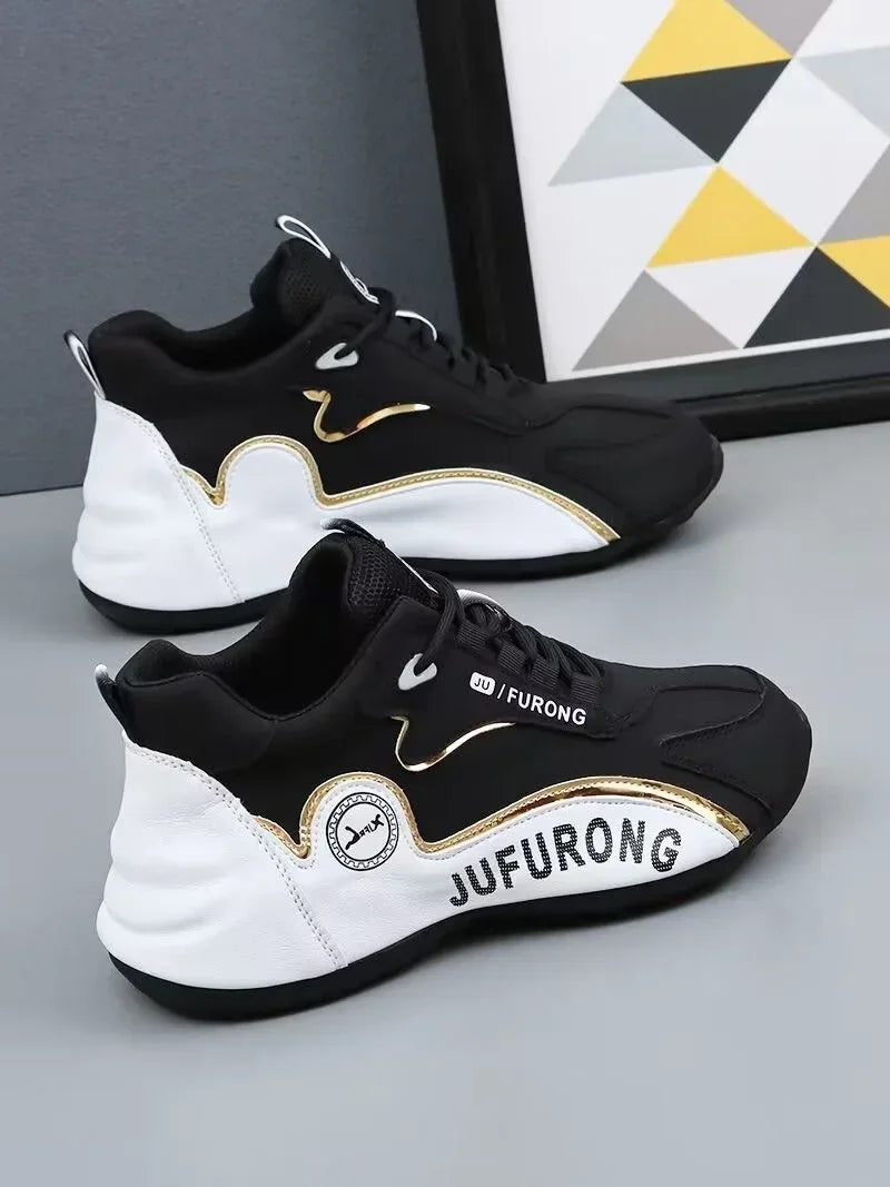 Man 2024 Luxury Sneakers Sports Shoe Women Casual Sneakers Chunky Sneakers Couples New Designer Soft-soled Leather Running Shoes