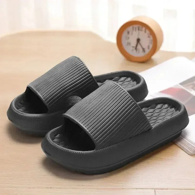 Frauen Dick Plattform Cloud Hausschuhe EVA Weich Sohle Kissen Slides Sommer Strand Flip Flops Frauen Rutschfest Badezimmer Heim Hausschuhe