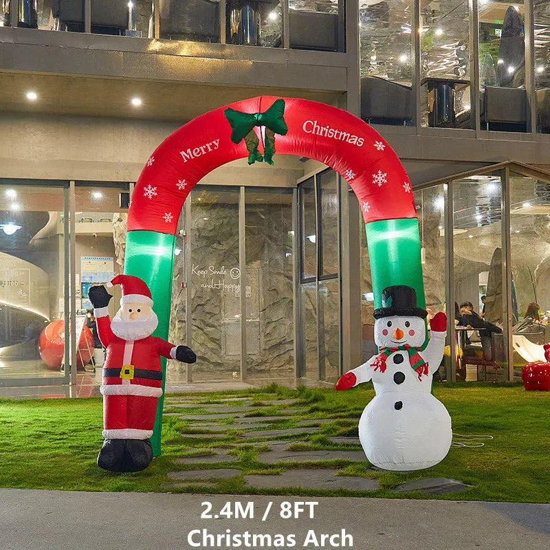 Christmas Inflatable Model,climbing Wall Santa Claus Glowing Inflatable Model, Outdoor Garden Scene Decoration Hanging Ornaments