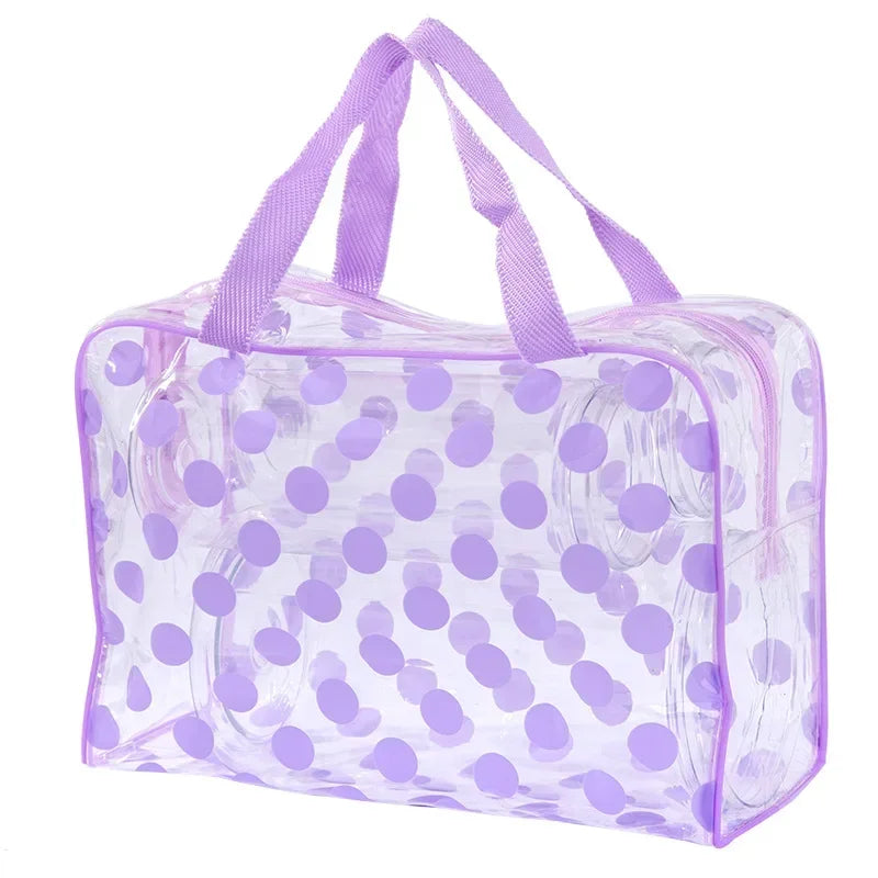 PVC Waterproof Swimming Bags Outdoor Sports Travel Bathing Storage Bag Women Transparent Beach Sea Pool Supplies