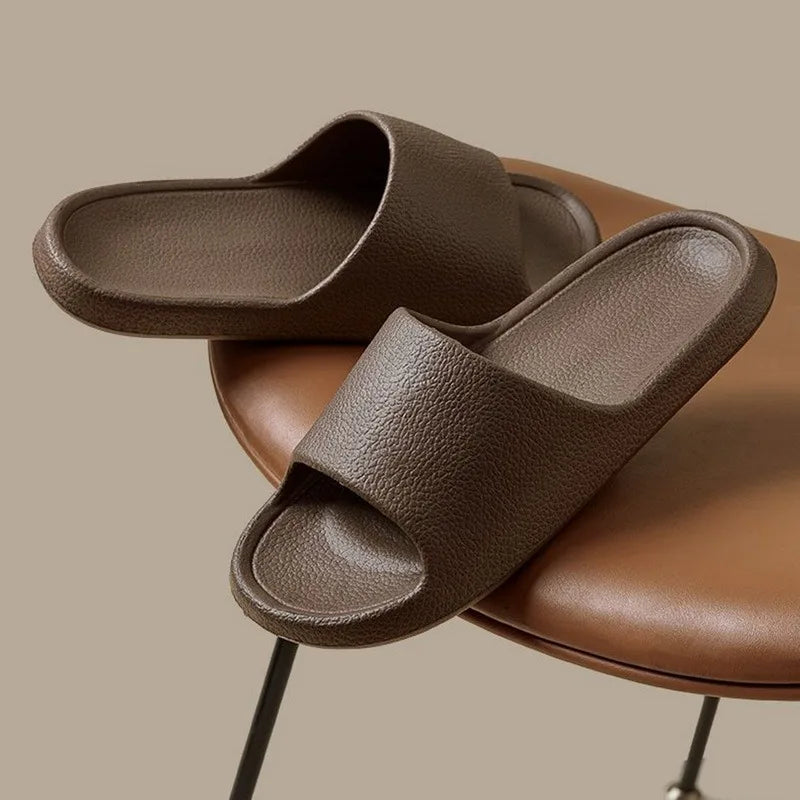 Frauen Dick Plattform Cloud Hausschuhe Sommer Strand Eva Weich Sohle Slide Sandalen Freizeit Männer Damen Innen Badezimmer Anti-Rutsch Schuhe