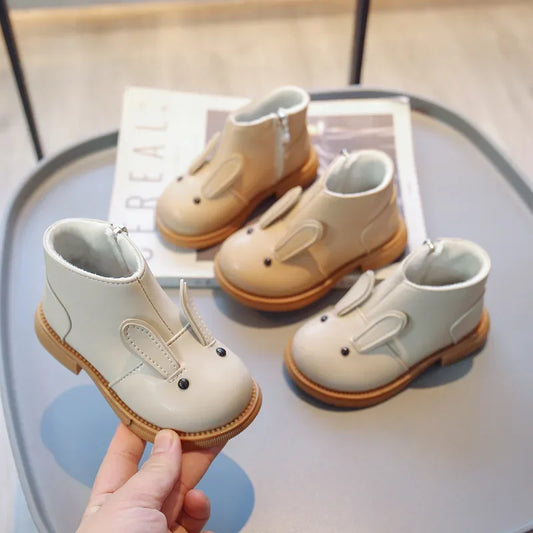 Baby Kinder Kurze Stiefel 2025 - Mädchen Cartoon Süß Leder - Herbst Winter Mode Stiefel Kleinkind Weiche Sohle
