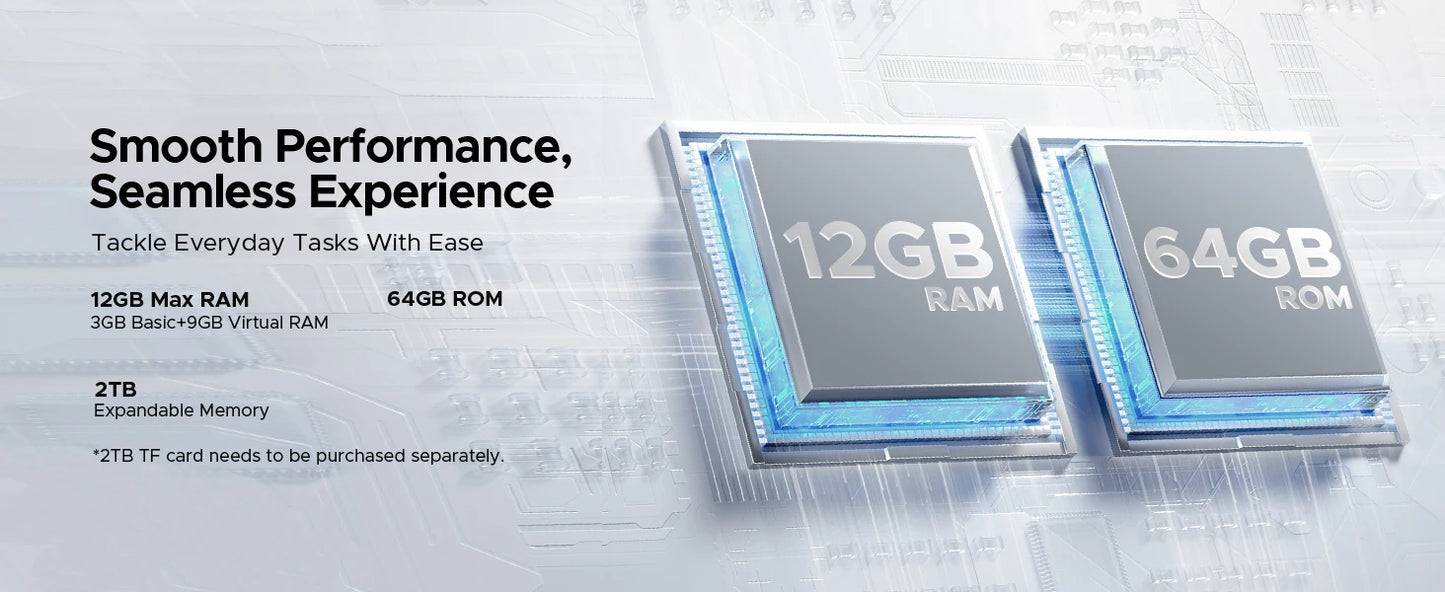 DOOGEE Fire 5 Outdoor-Smartphone - 13000mAh Akku, 6,6 Zoll Display, 12GB RAM