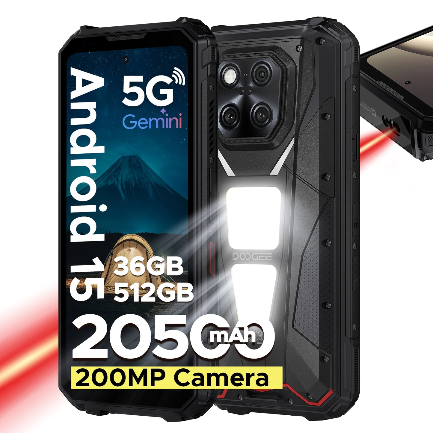 DOOGEE V Max LR Laser-Entfernungsmesser - 20500 mAh, 45W, 6,78 Zoll