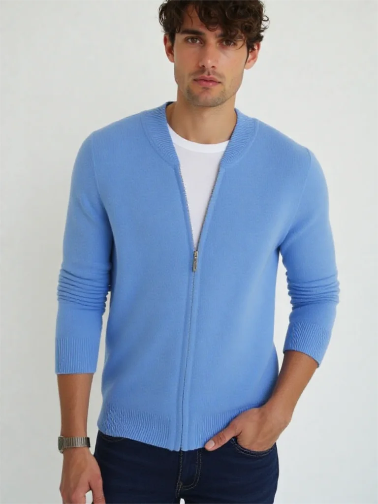 Snaoutofit Stehkragen Reißverschluss - Nerz Kaschmir M