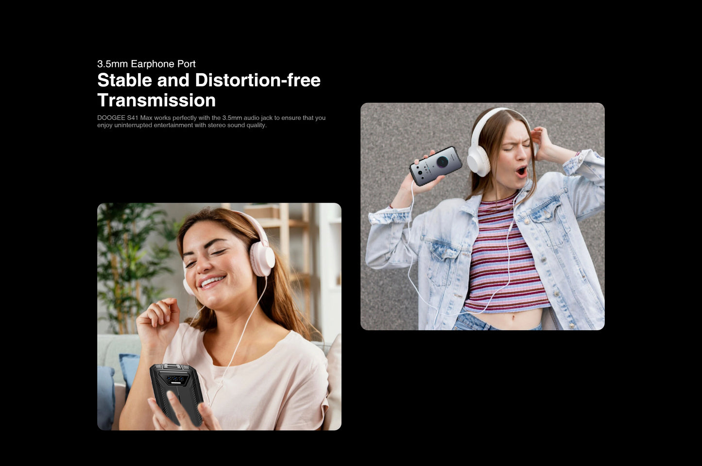 Doogee S41 Max robustes Smartphone 6GB + 256GB T606 Display HD + Batterie 6300mAh 13MP + 8MP Android 13 NFC/OTG/Dual SIM