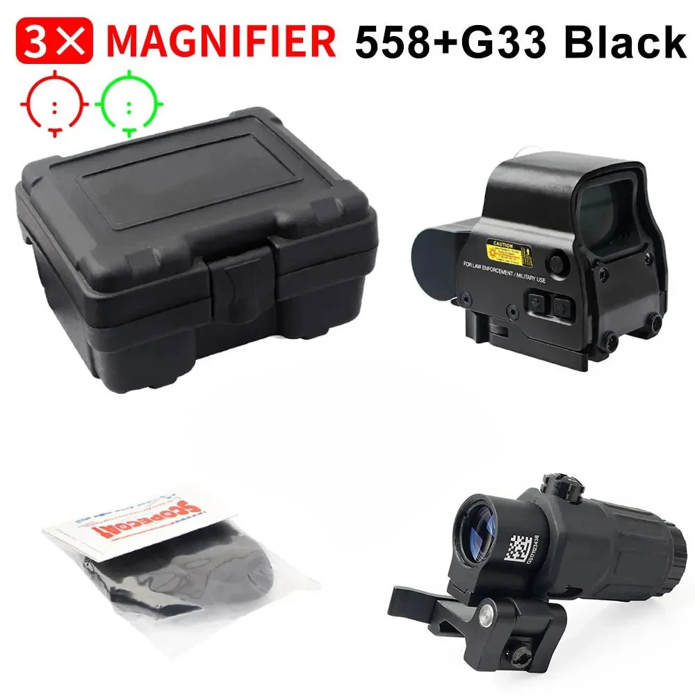 Bestsight 558+G33 Holografisch Reflexvisier - Rotpunkt 3XQD
