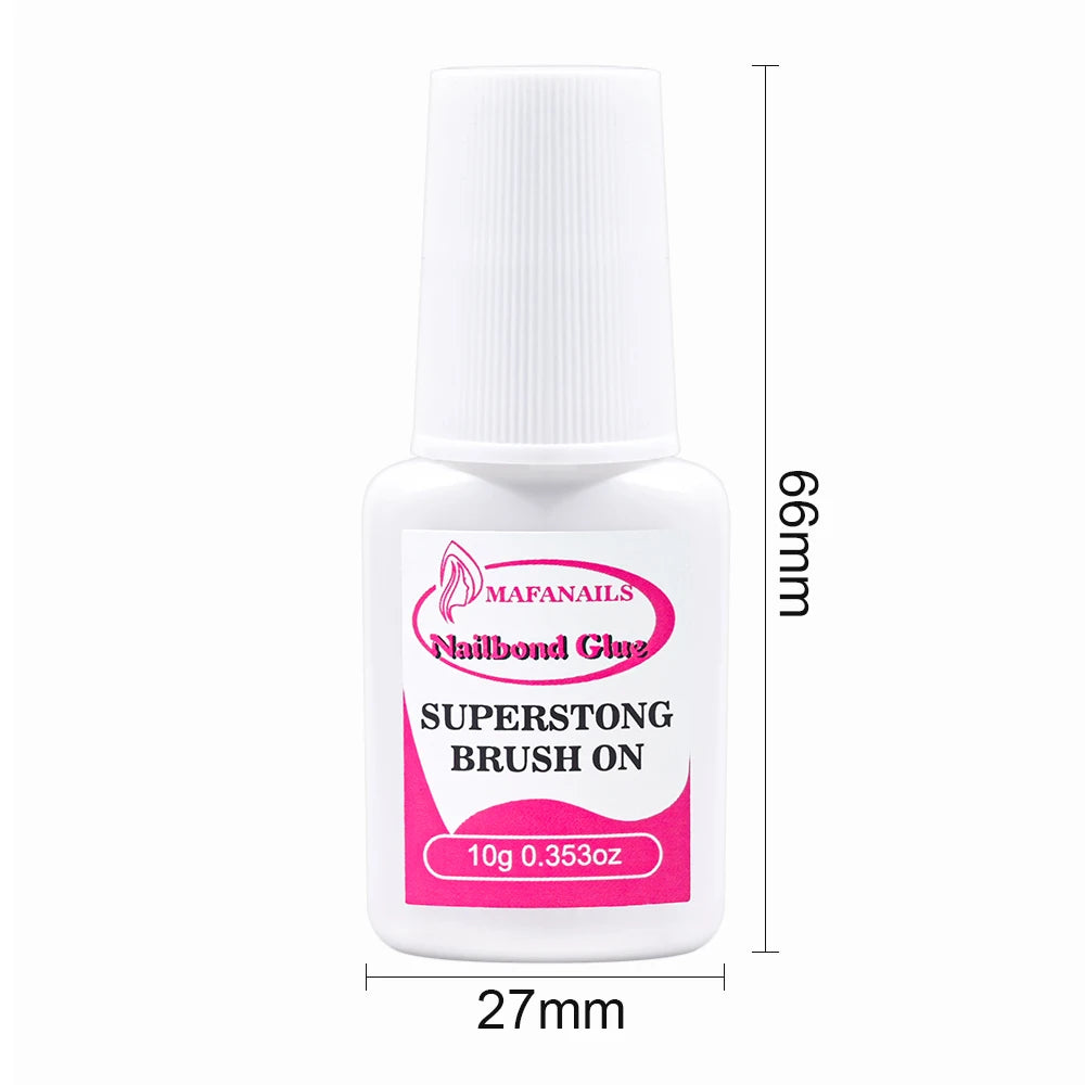 UV/LED Nail Tips Glue Gel  for False Nails UV Strong Ahesive Solid Tube Nail Tip Glue Gel Polish Bonder Manicure Supplies
