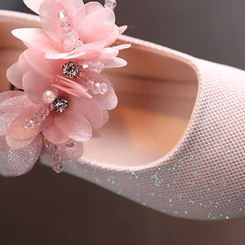 Sommer Baby Mädchen Prinzessin Schuhe - Weiche Sohle Sneaker mit Schleife und Blumen - Casual Kleinkind Schuhe