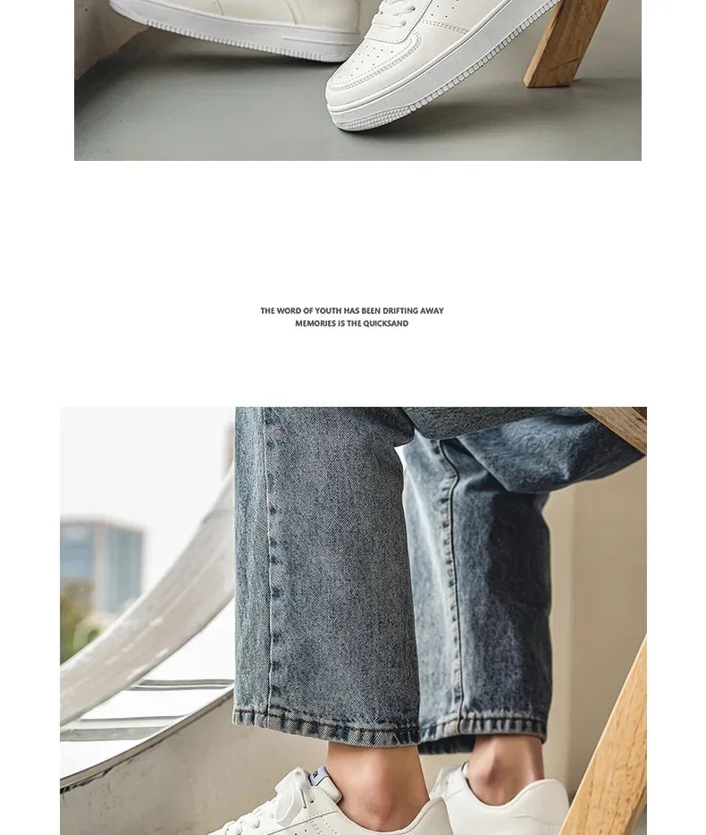 NKLSA Sneaker Atmungsaktiv - Dicke Sohle Weiß Größe