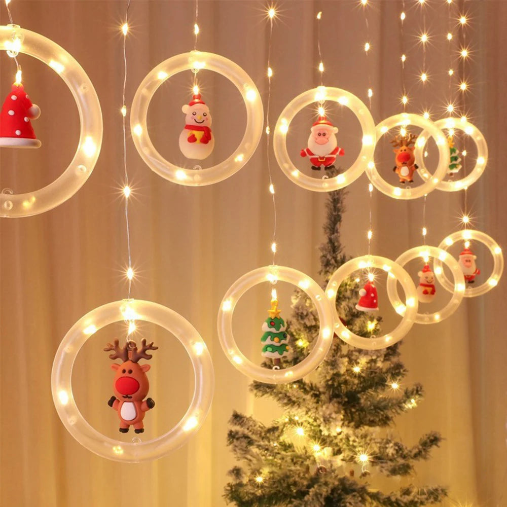 Choice Weihnachts-LED-Vorhang - 3 m Länge, 20 LEDs, Warmweiß