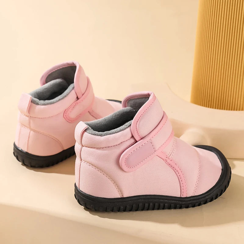 Mädchen Winter Stiefel Kleinkind Kinder Schnee Stiefel Für Jungen Mode Turnschuhe Knöchel Warme Plüsch Kurze Stiefel Casual Baumwolle Schuhe