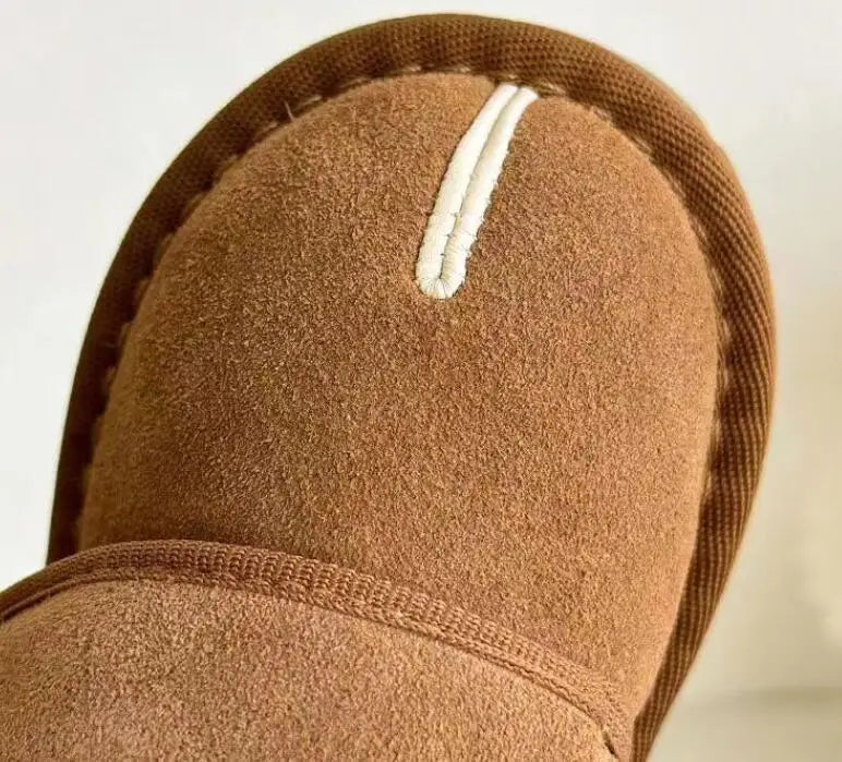 Kinder Winter Schnee Stiefel Neue 2025, Faux Wildleder Warme Plüsch Baumwolle Schuhe Jungen Mode Anti-slip Gummi Sohle mädchen Stiefeletten