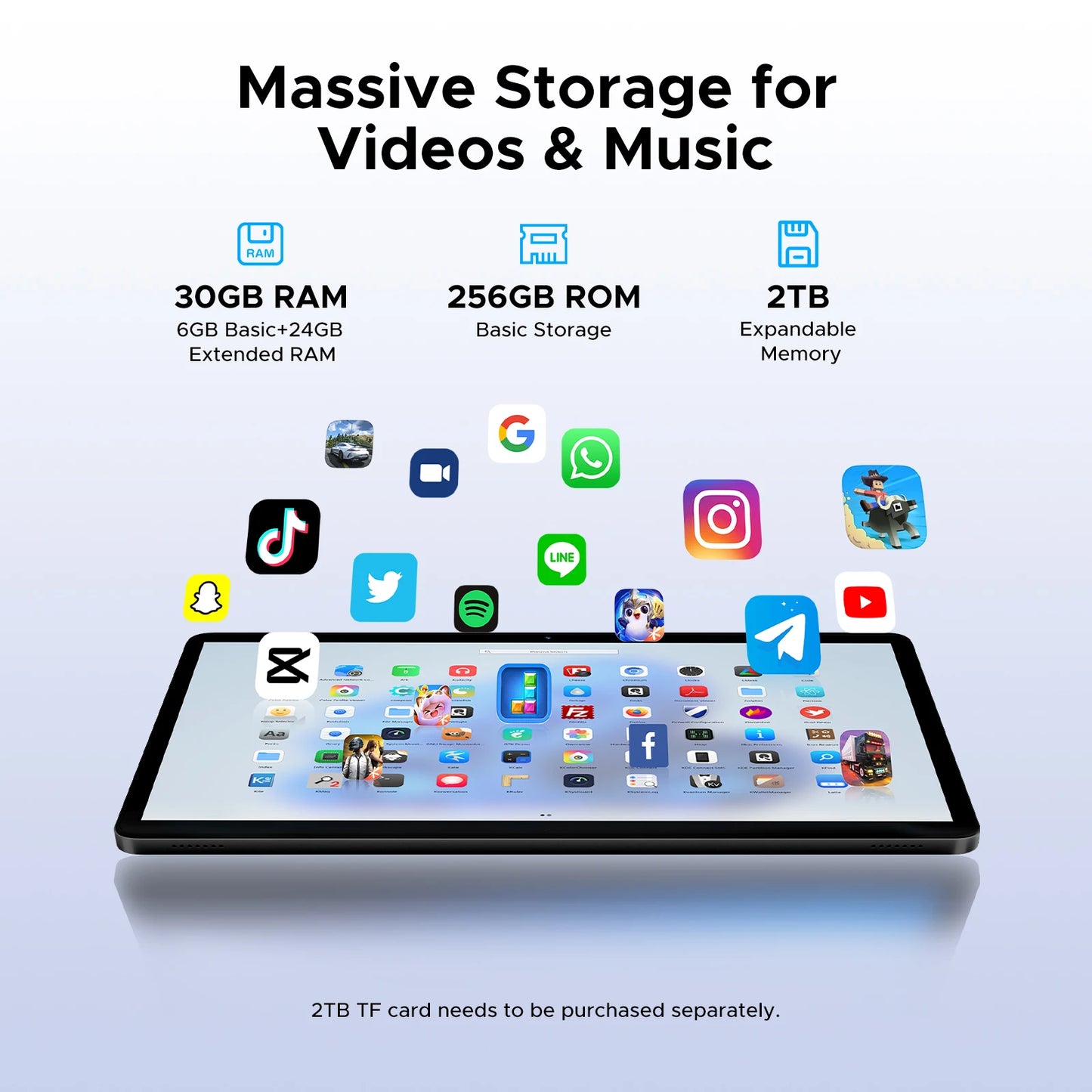 DOOGEE Tab G6 2-in-1 Tablet - 11 Zoll Display 8000mAh Akku 6GB RAM