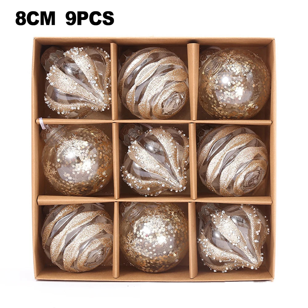 Choice Weihnachtskugeln Bruchsicher - Inhalt 9 Stk, Durchmesser 6 cm