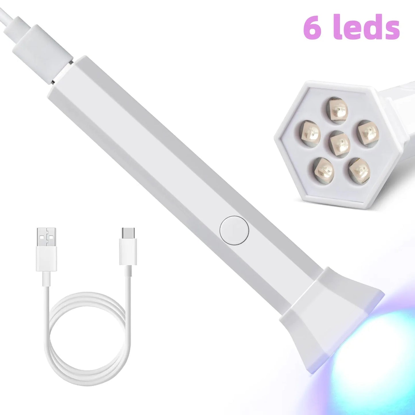 Mobiler Nageltrockner 2025: Portable Nail Dryer UV LED - Rechargeable Quick Dry Manicure Machine Art Tools Collection
