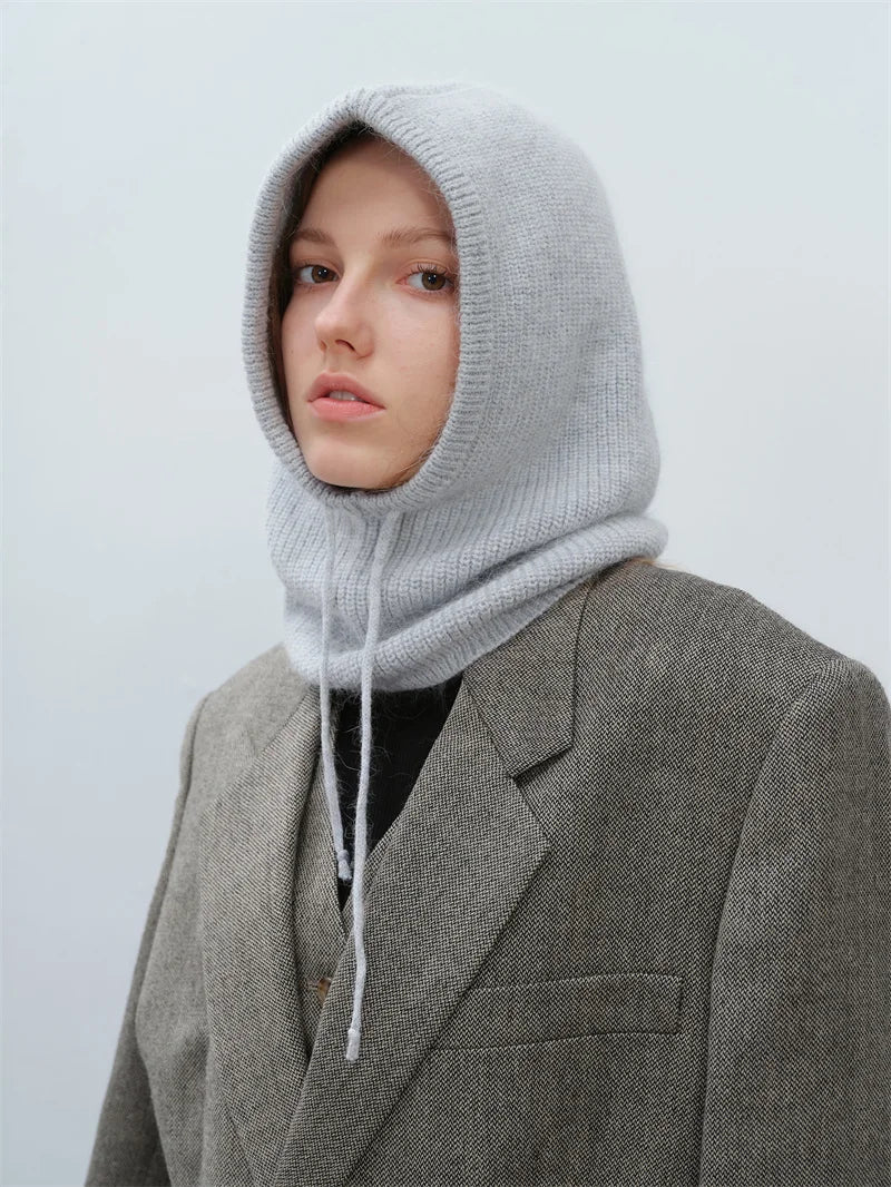 Furina Balaclava Kaninchenpelz Warm - Strick, Einheitsgröße