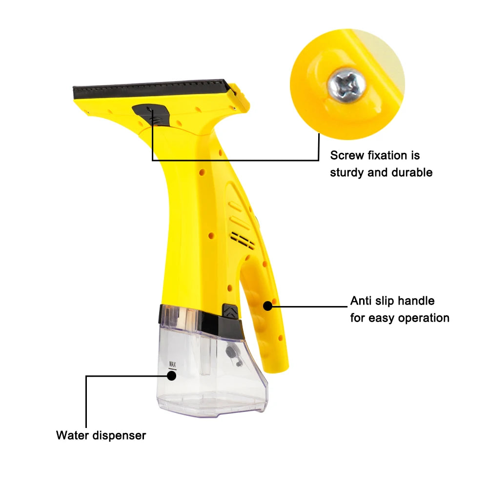 Glass Scraper 200ML Electric Vacuum Window Cleaner Vac Squeegee Tile Scraper With Mini Mop For Car Home Appliance Carpet Clean