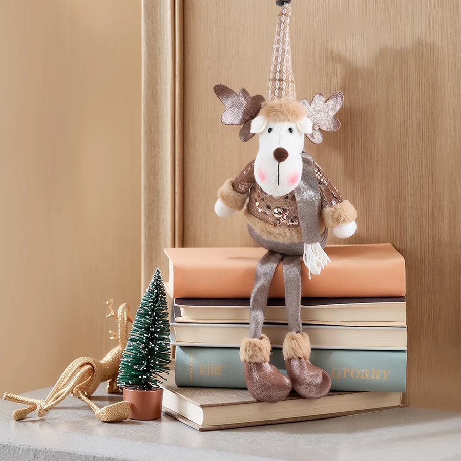 CN Santa Claus Puppe - Stoff-Weihnachtsdeko - Größe 25 cm, Handarbeit