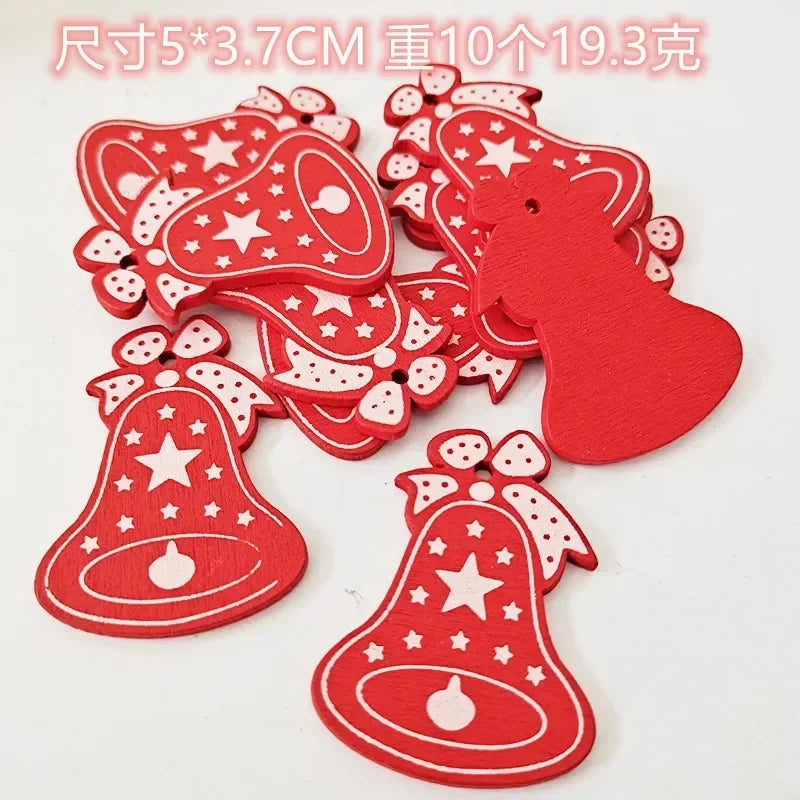 HighConcerned Mini Holzdeko - Unbehandeltes Holz, 4x5 cm, 10 Stück