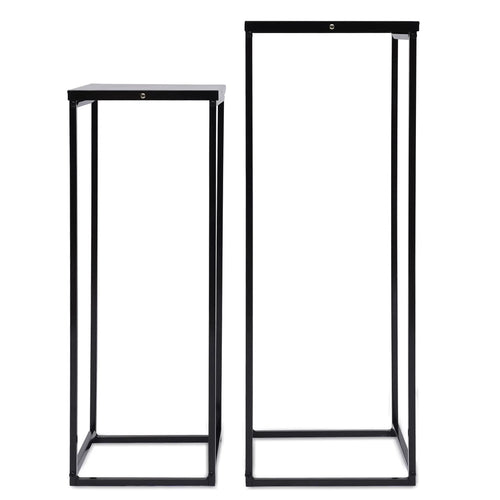 Bymaocar Pflanzenständer-Set 70/60 cm Metall Tragfähigkeit 4-5 kg