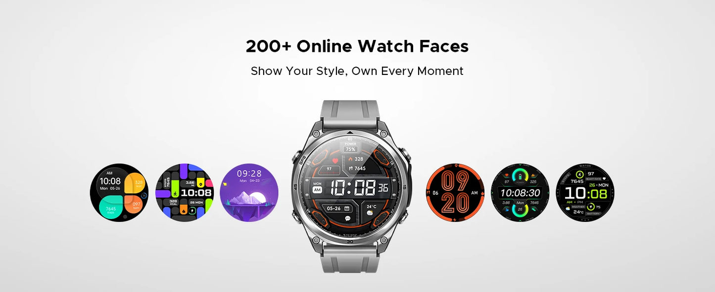 DOOGEE Anywise W1 Wasserdicht - Batterie 550 mAh, Akkulaufzeit 14 Tage, Display 1,43 Zoll