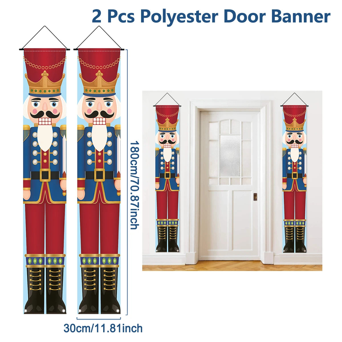 CN Zhejiang Türbanner Weihnachtsdeko - Größe Groß, Polyester