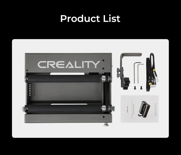 Creality Rotary Roller 2025 - Laser-Gravur Zubehör - CR-Laser Falcon 10W 22W Kompatibel Graviermaschine