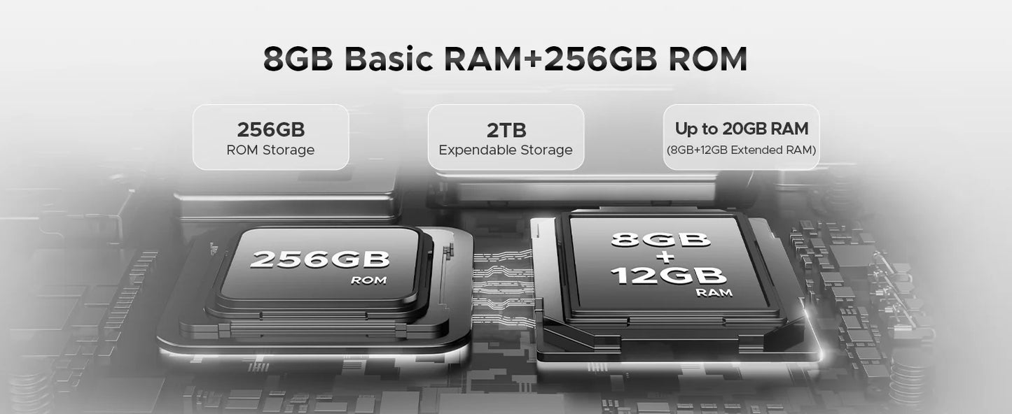 DOOGEE Fire 6 Max Robustes 5G - 20800 mAh, 33W, 6.72 Zoll