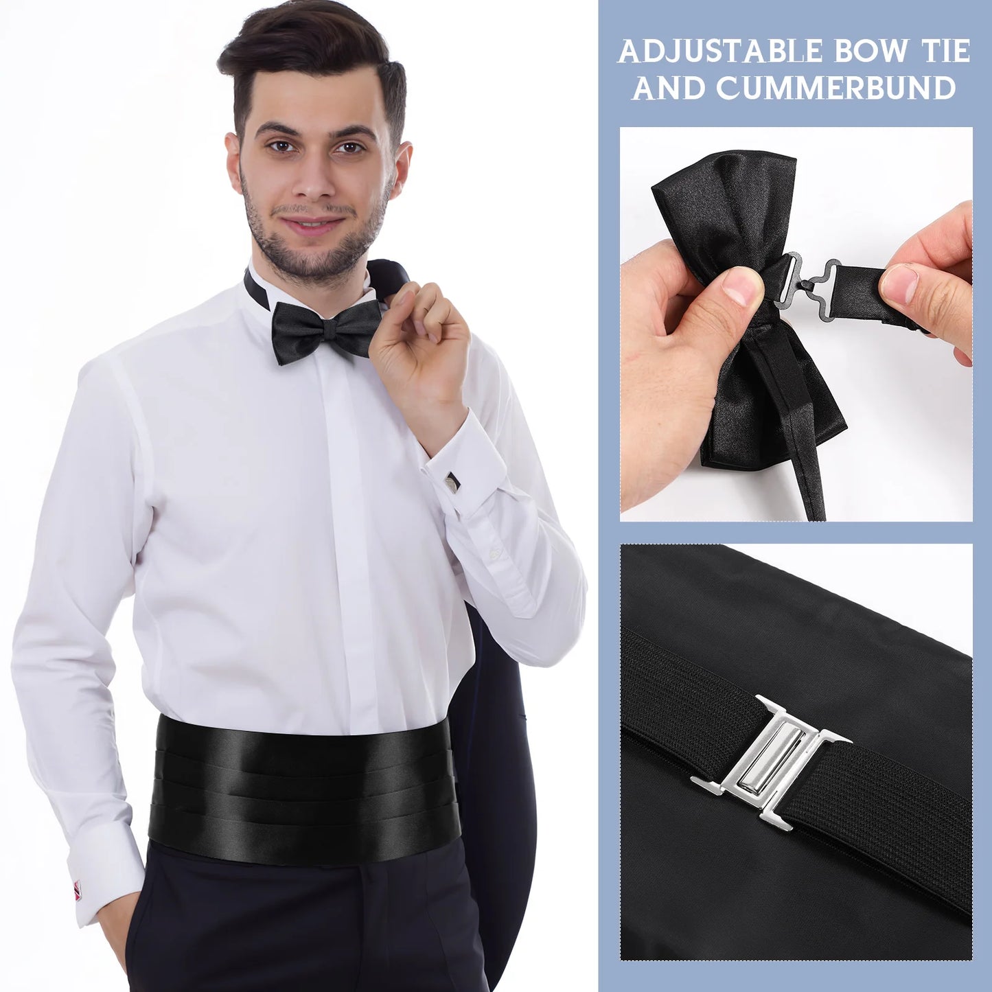 Craft Fliege Kummerbund Set - 3 Teilig Polyester One Size