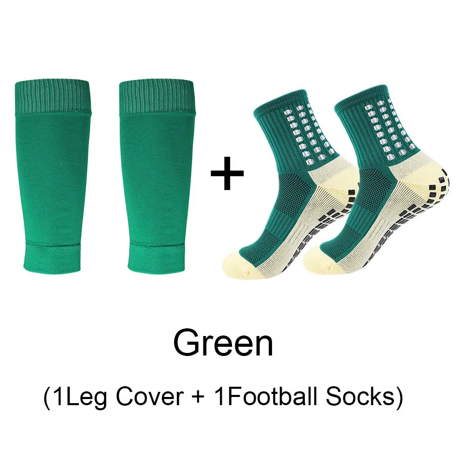Eelhoe Grip Fußball Socken Set - 2 Paare Kniehoch Antirutsch