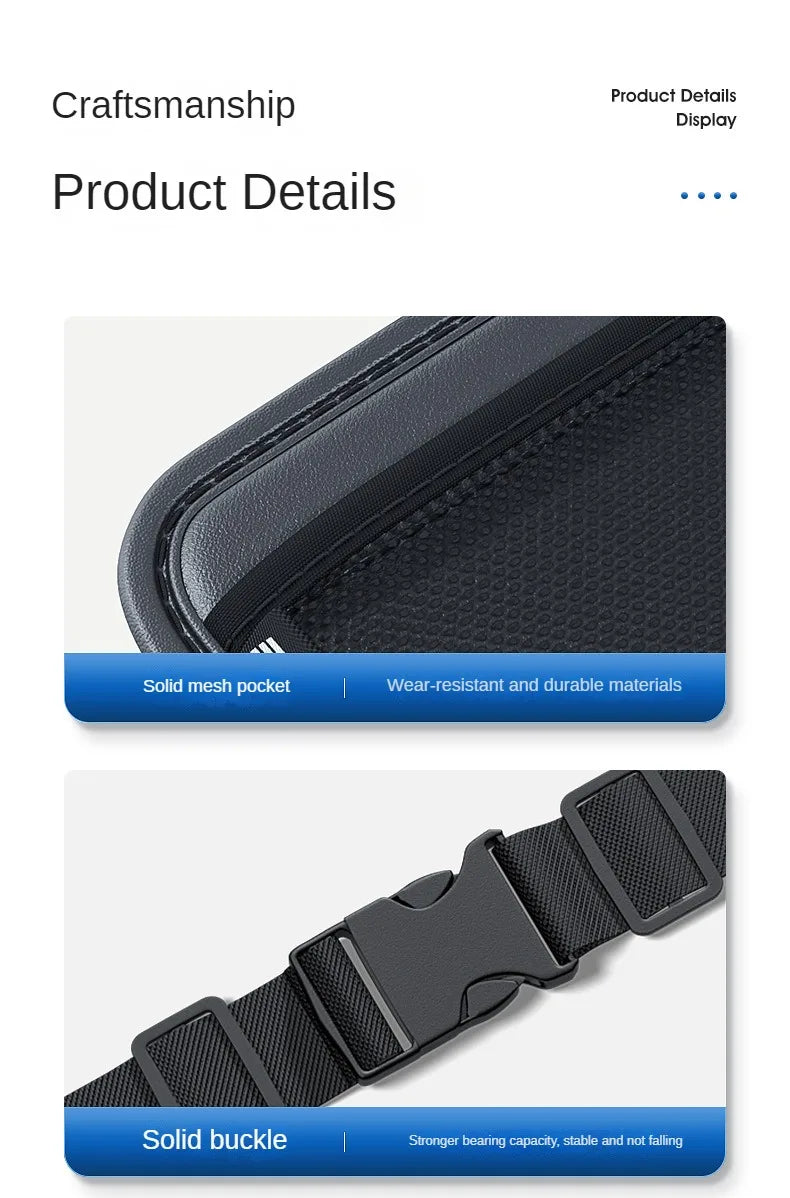 Auto Kofferraum Leder Aufbewahrung Tasche 2025 - Faltbar Auto Sitz Rücken Werkzeug Organizer - Multifunktional UV Aufbewahrung SUV Rücksitz Hängend Organizer