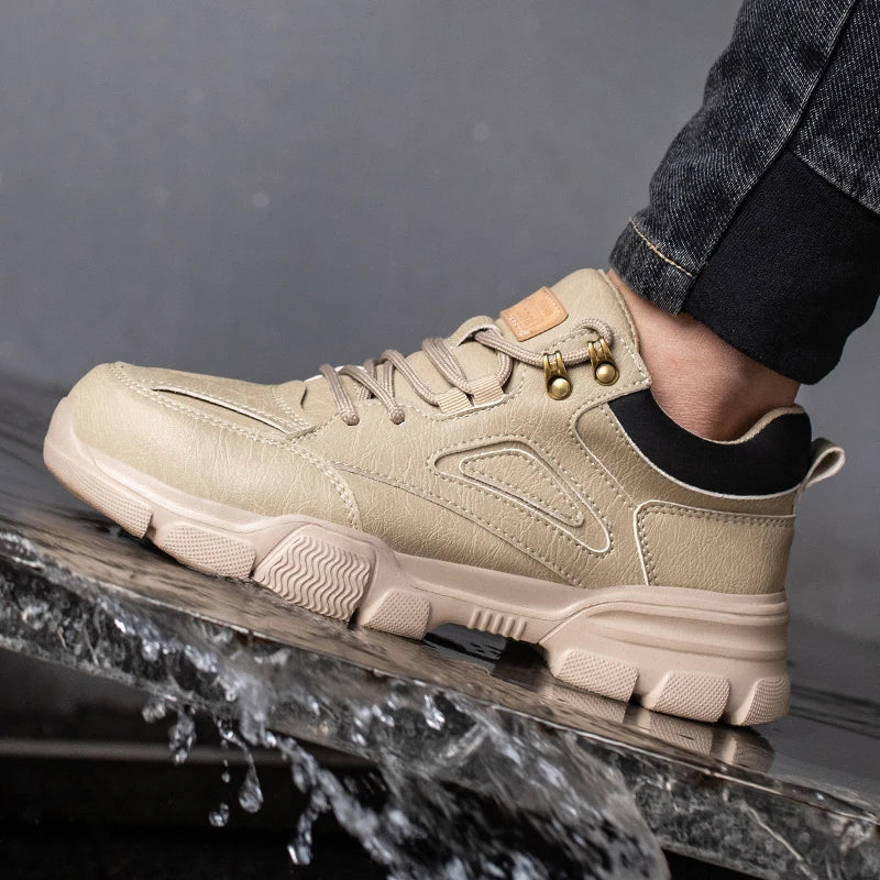 TANRDON W0484 Stahlkappe Sicherheitsstiefel - Größe 46 Leder