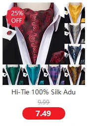 Hi-Tie Peach Pink Salmon Silk Mens Bow Tie Pocket Square Cufflinks Set Pre-tied Butterfly Knot Bowtie for Male Wedding Business