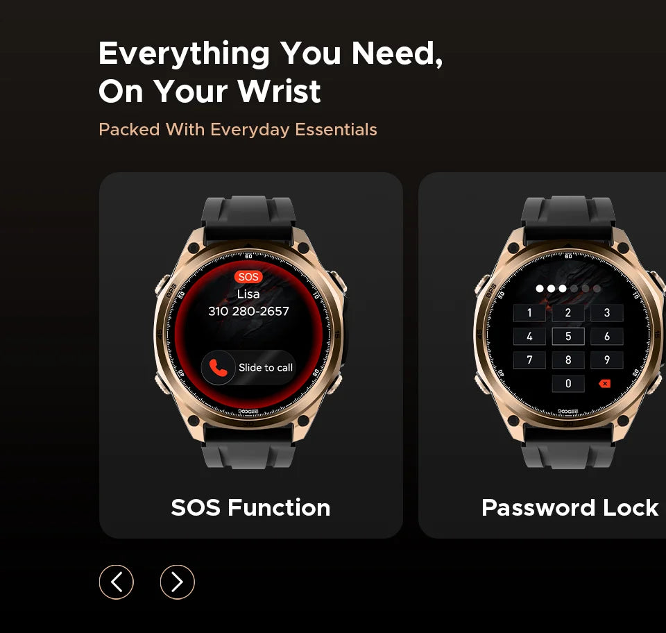 DOOGEE Anywise W1 AMOLED - Akkulaufzeit 18 Tage, Bluetooth 5.3, 1,43 Zoll